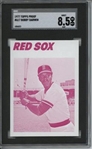 1977 Topps #617 Bobby Darwin 9 card progressive proof.